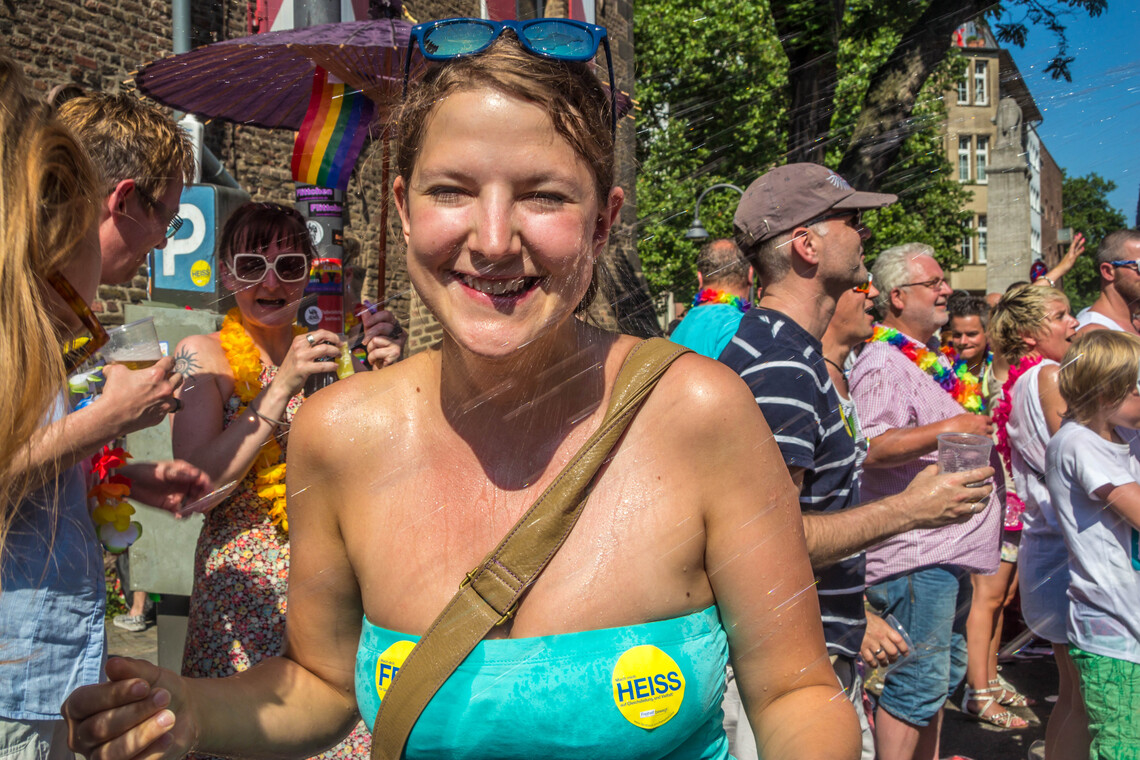 CSD 2013 in KÃ¶ln - Nassgespritzt